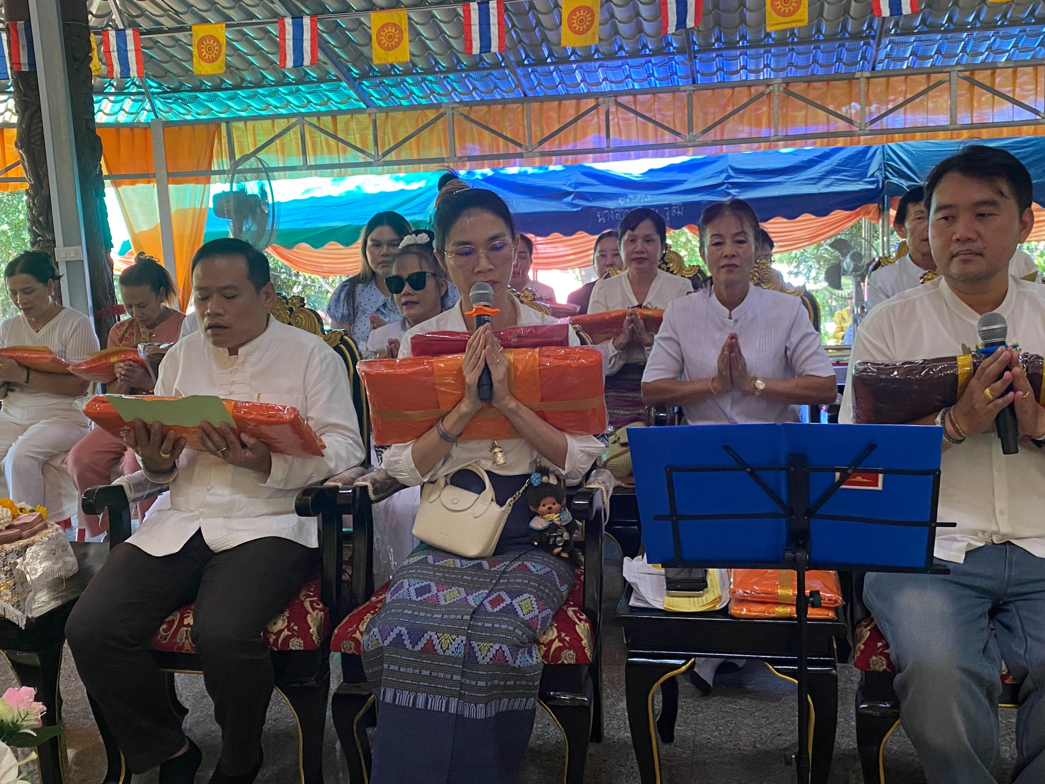 ภาพกล่าวคำถวายกฐินสำนักสงฆ์วังธรรมน้ำทองวนาราม