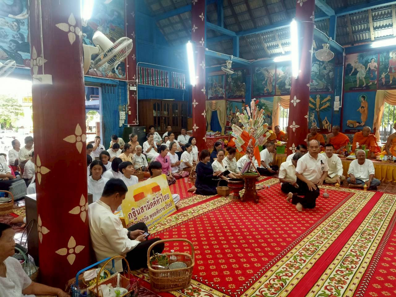 ภาพร่วมพิธีกรรมวัดแม่ต้านเหนือ