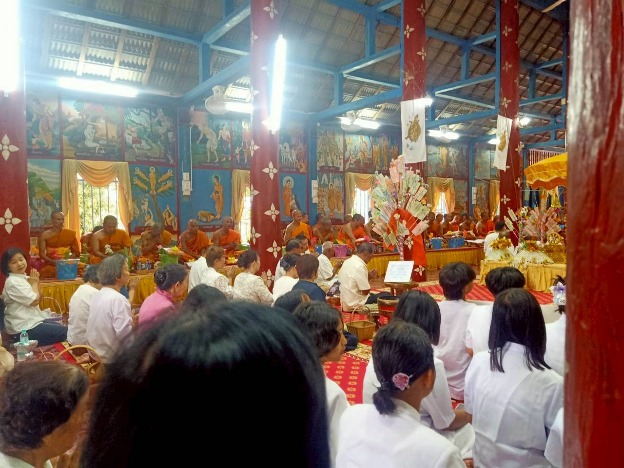ภาพร่วมพิธีกรรมวัดแม่ต้านเหนือ