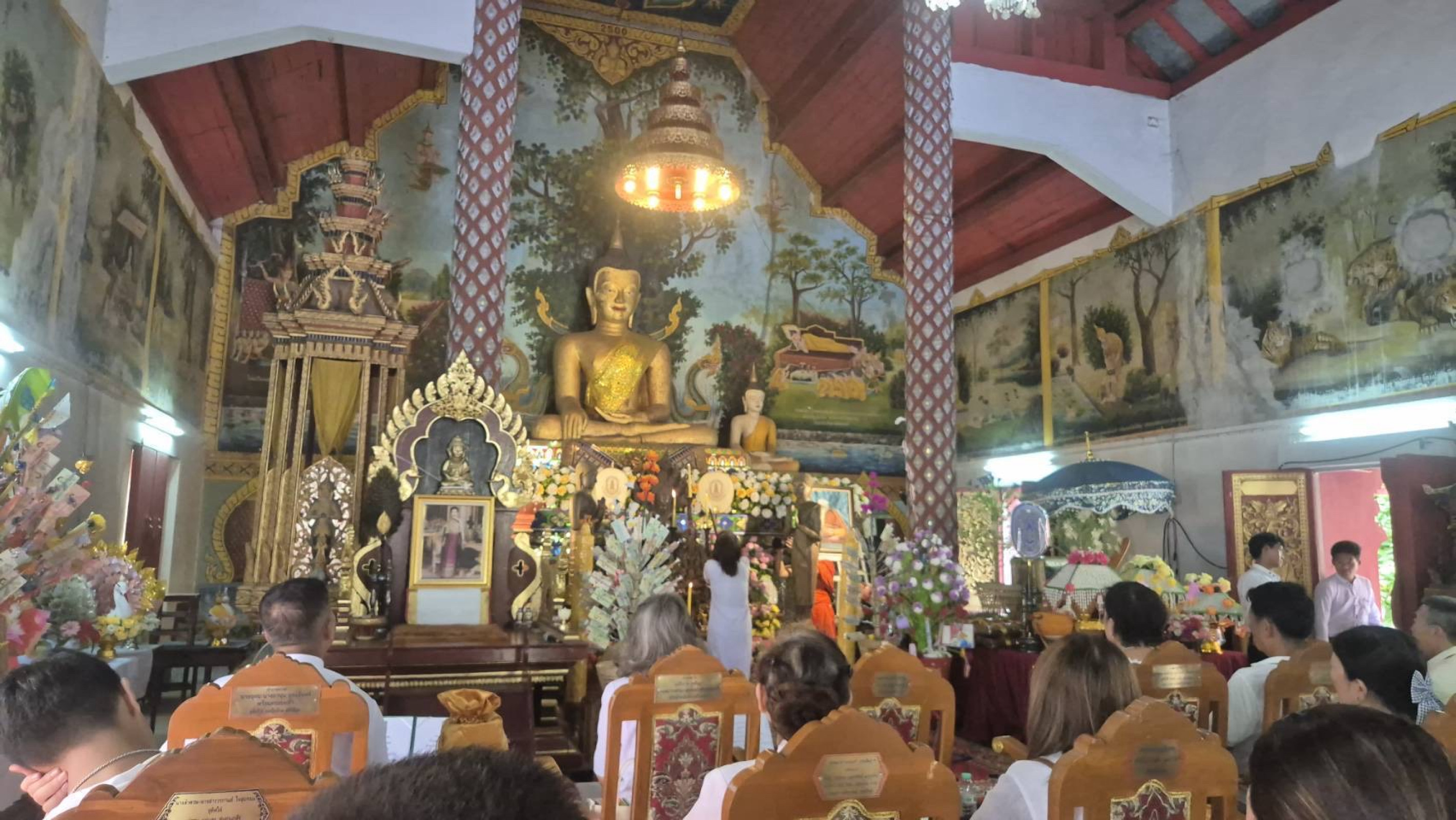 ภาพร่วมพิธีกรรมวัดร้องขุ้ม