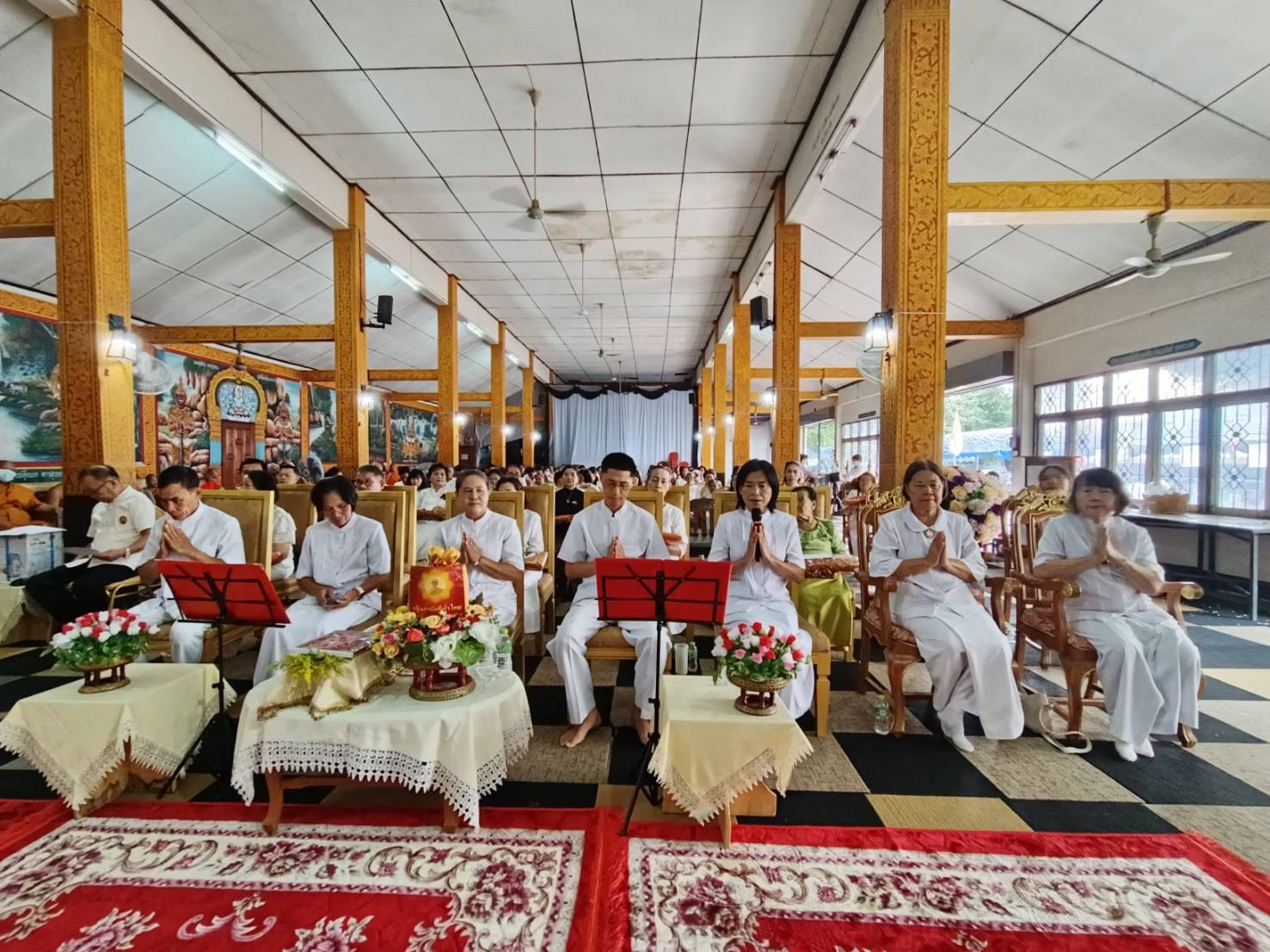 ภาพร่วมพิธีกรรมวัดกำแพงงาม