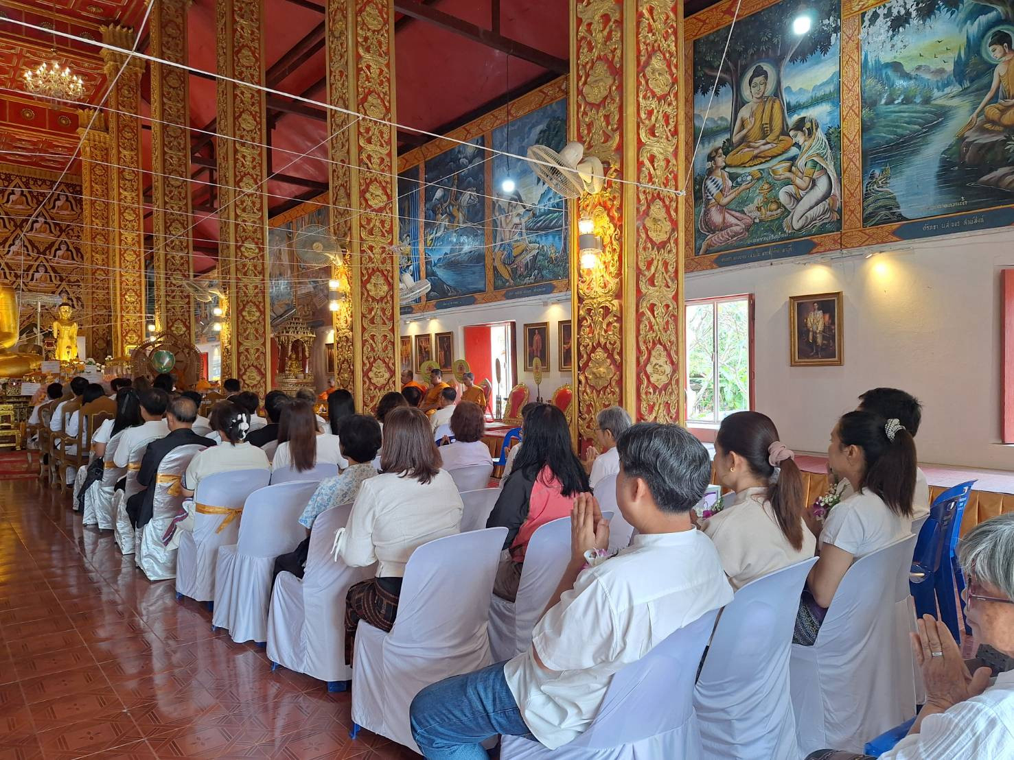 ภาพร่วมพิธีกรรมวัดสวนตาล