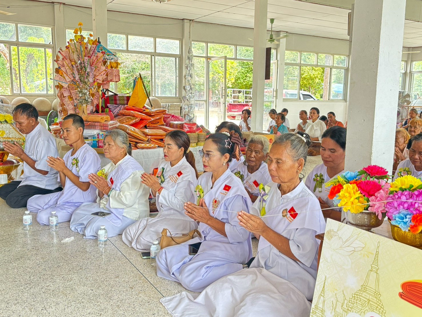 ภาพร่วมพิธีกรรมวัดโนนดู่พัฒนาราม