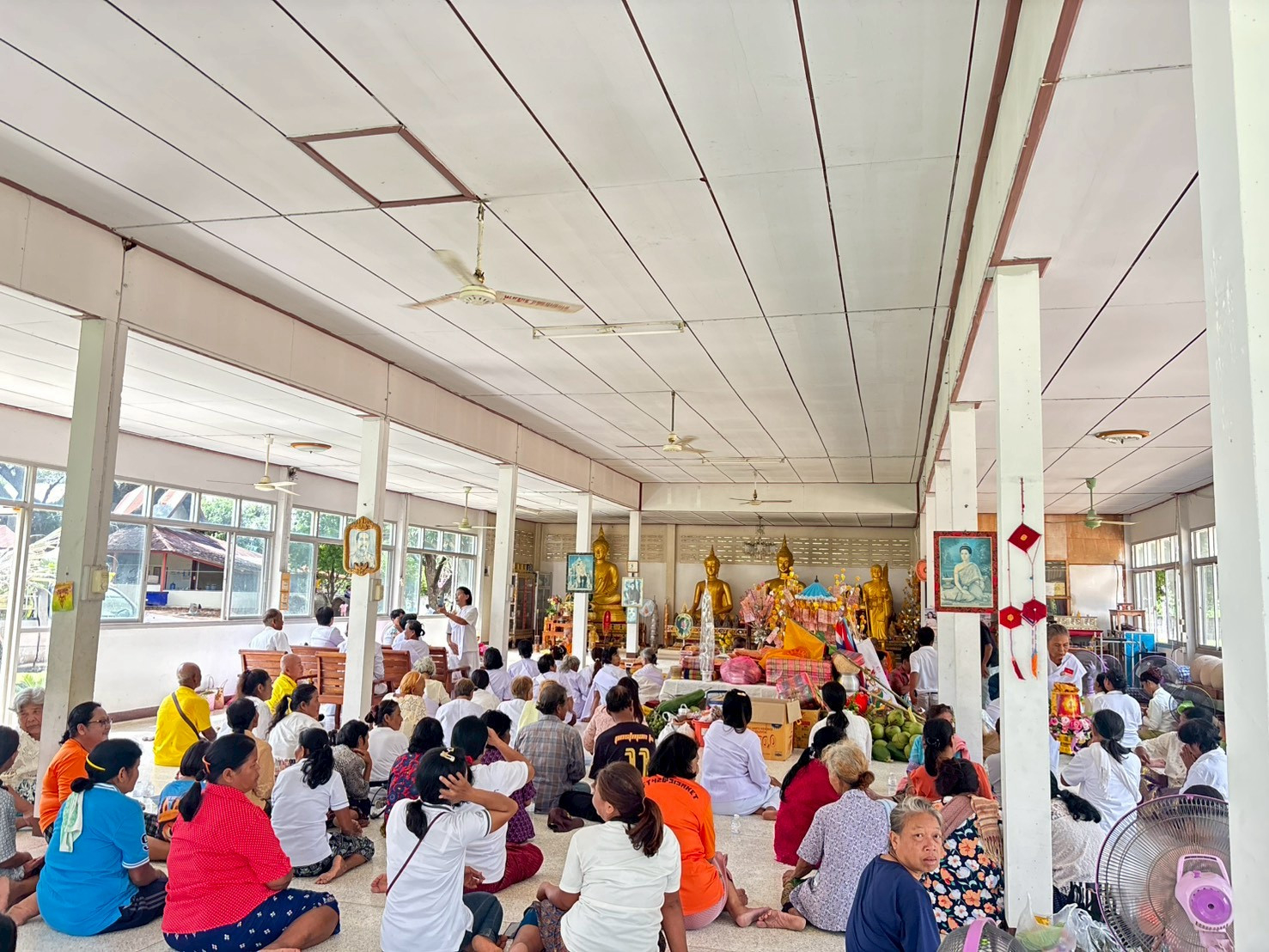 ภาพร่วมพิธีกรรมวัดโนนดู่พัฒนาราม