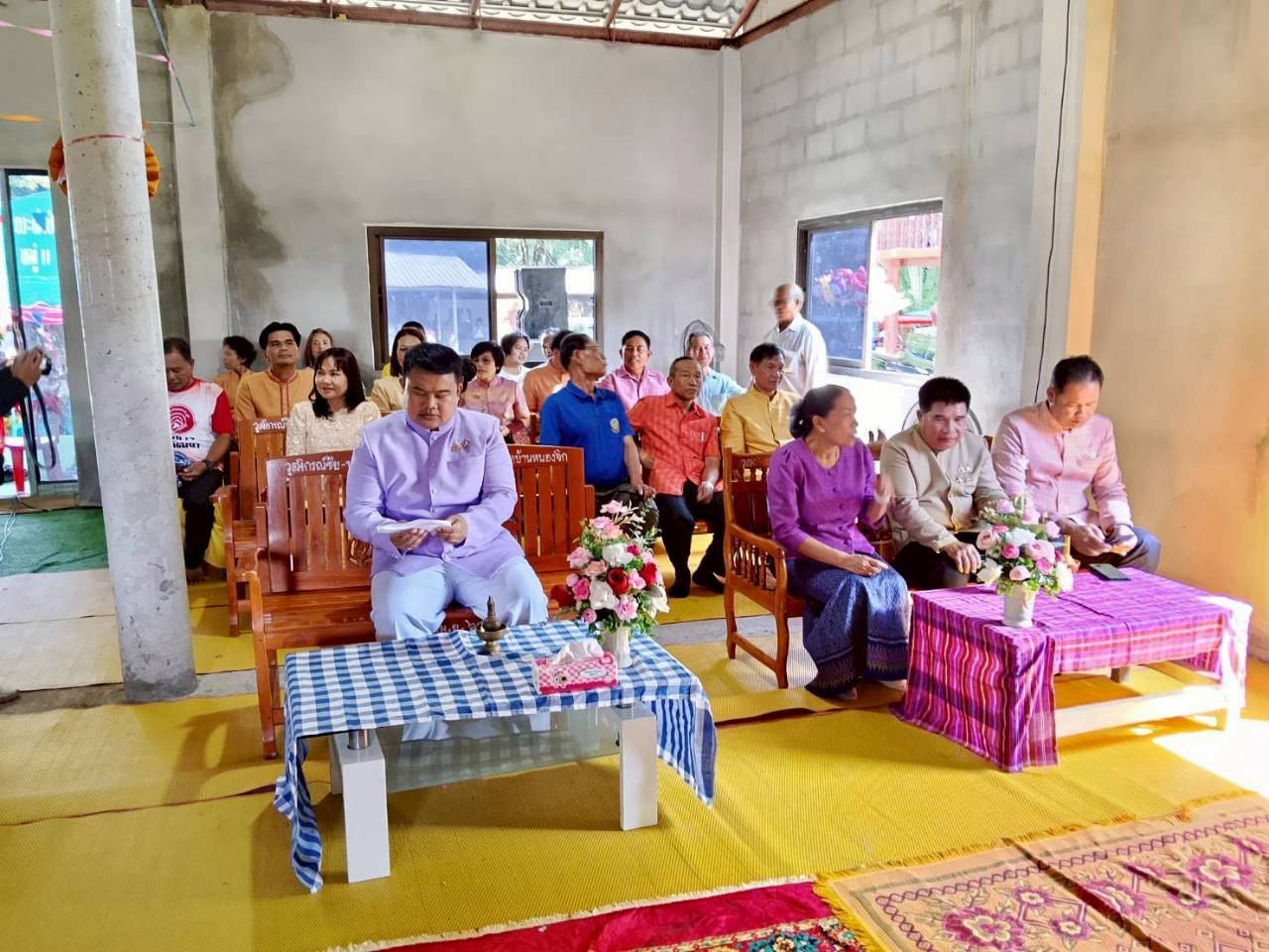 ภาพร่วมพิธีกรรมที่พักสงฆ์ยางปอ