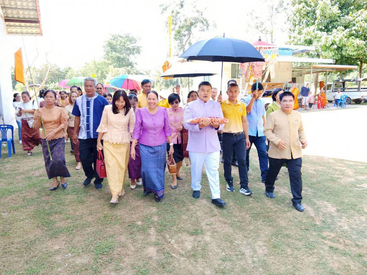 ภาพร่วมพิธีกรรมที่พักสงฆ์ยางปอ