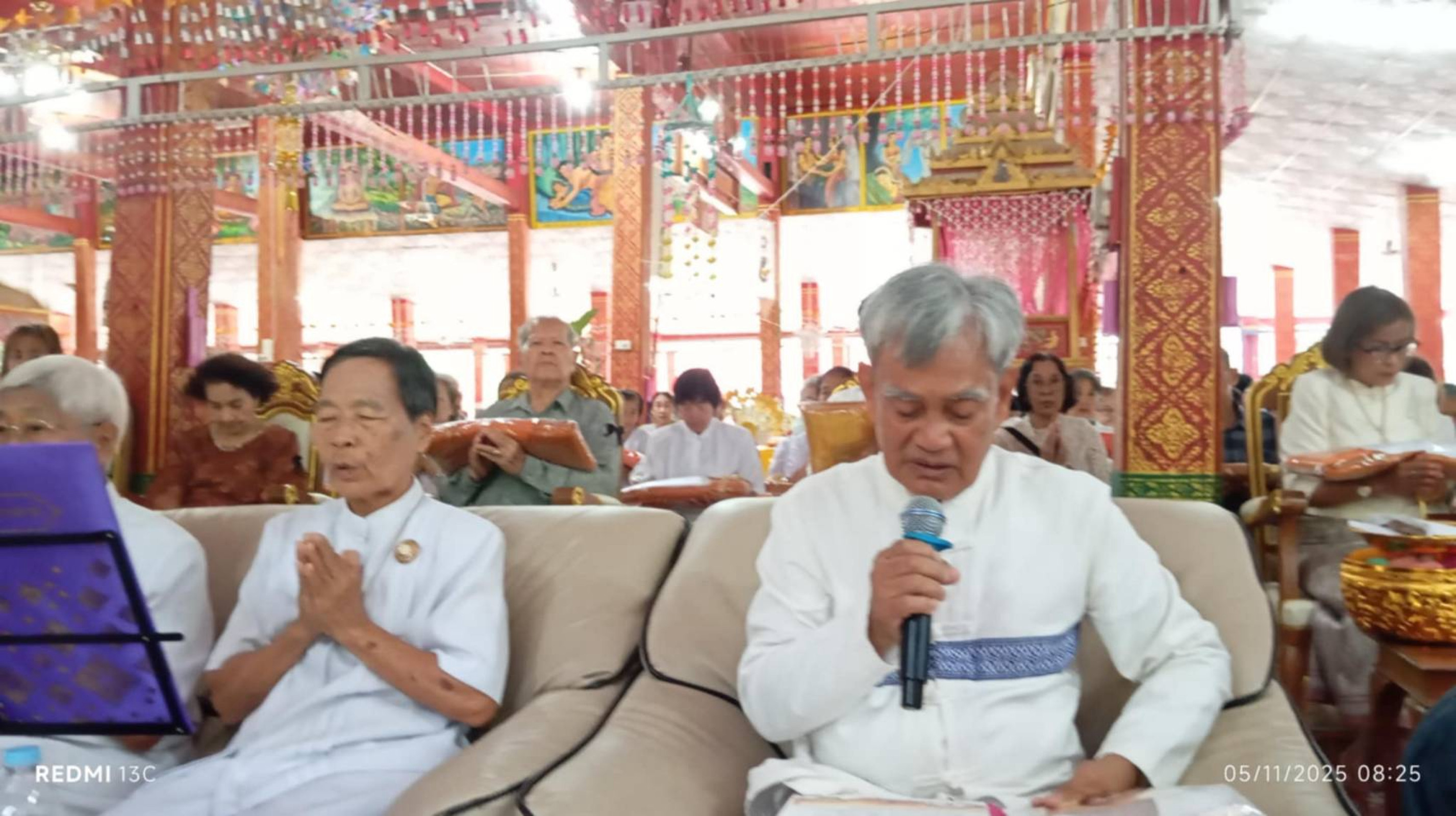 ภาพกล่าวคำถวายกฐินวัดเชิงคีรี