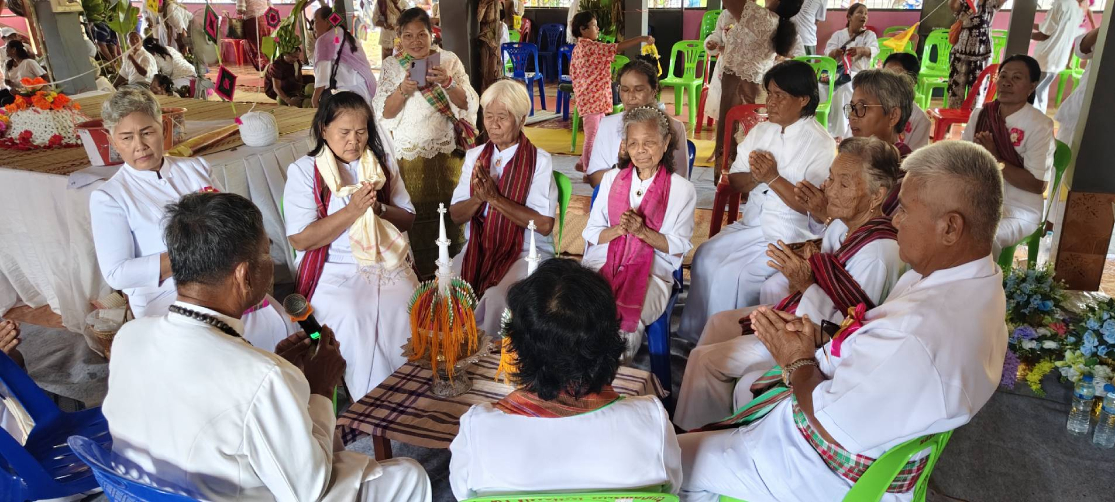 ภาพร่วมพิธีกรรมวัดแสนสุขสามัคคีธรรม