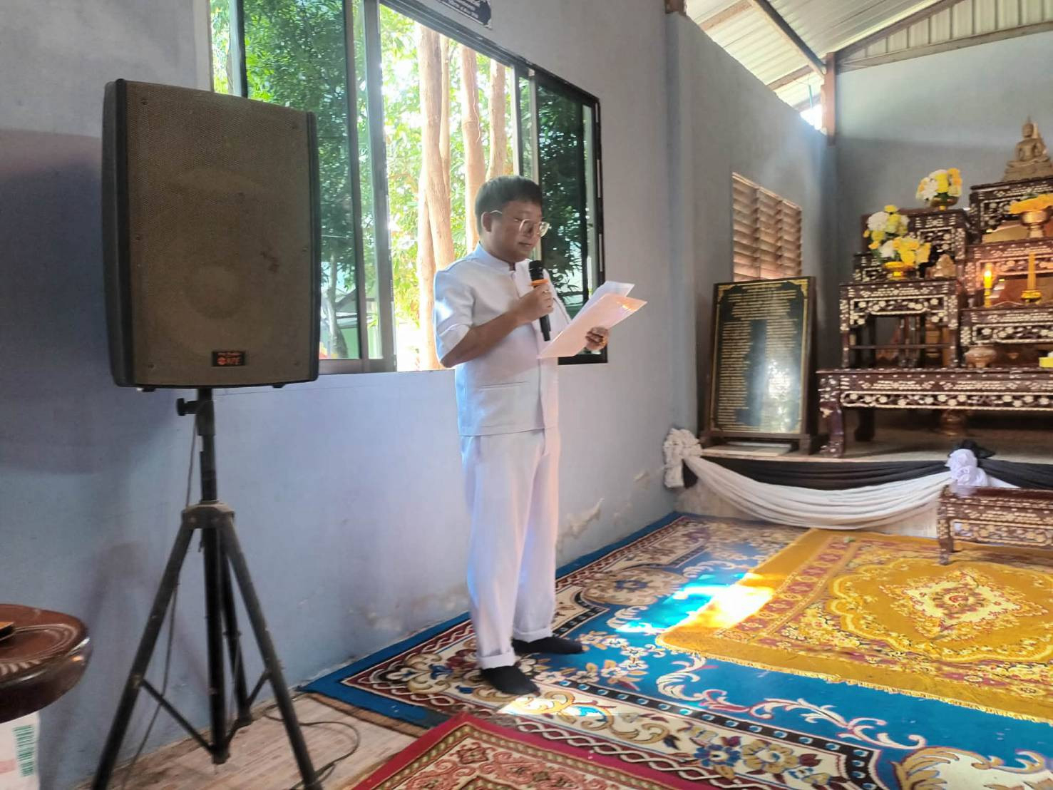 ภาพร่วมพิธีกรรมวัดอุดมพรหมวิหาร