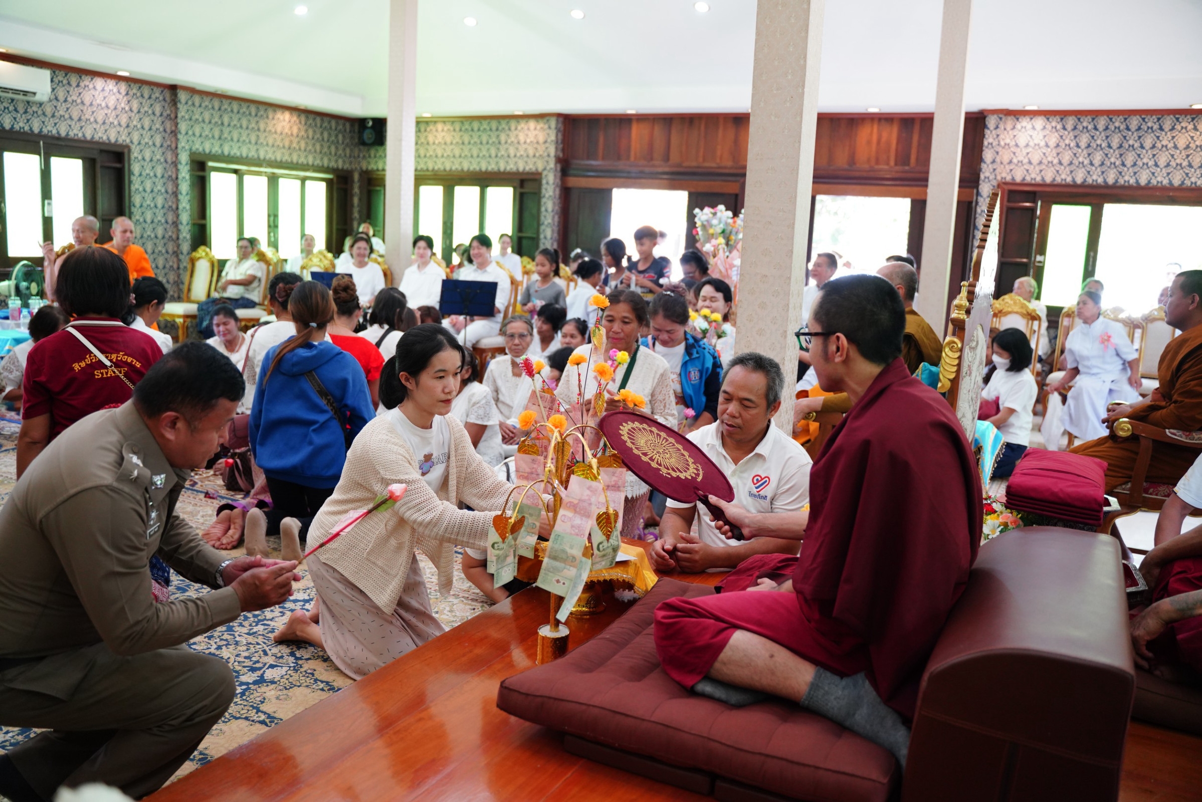 ภาพร่วมพิธีกรรมวัดธาตุวังจาน