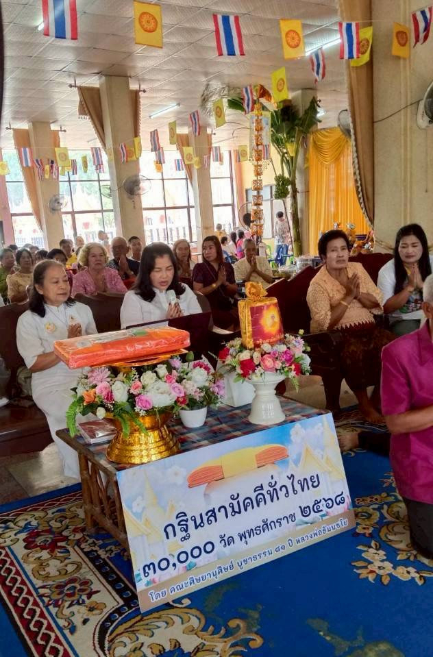 ภาพกล่าวคำถวายกฐินวัดกุ่มแต้