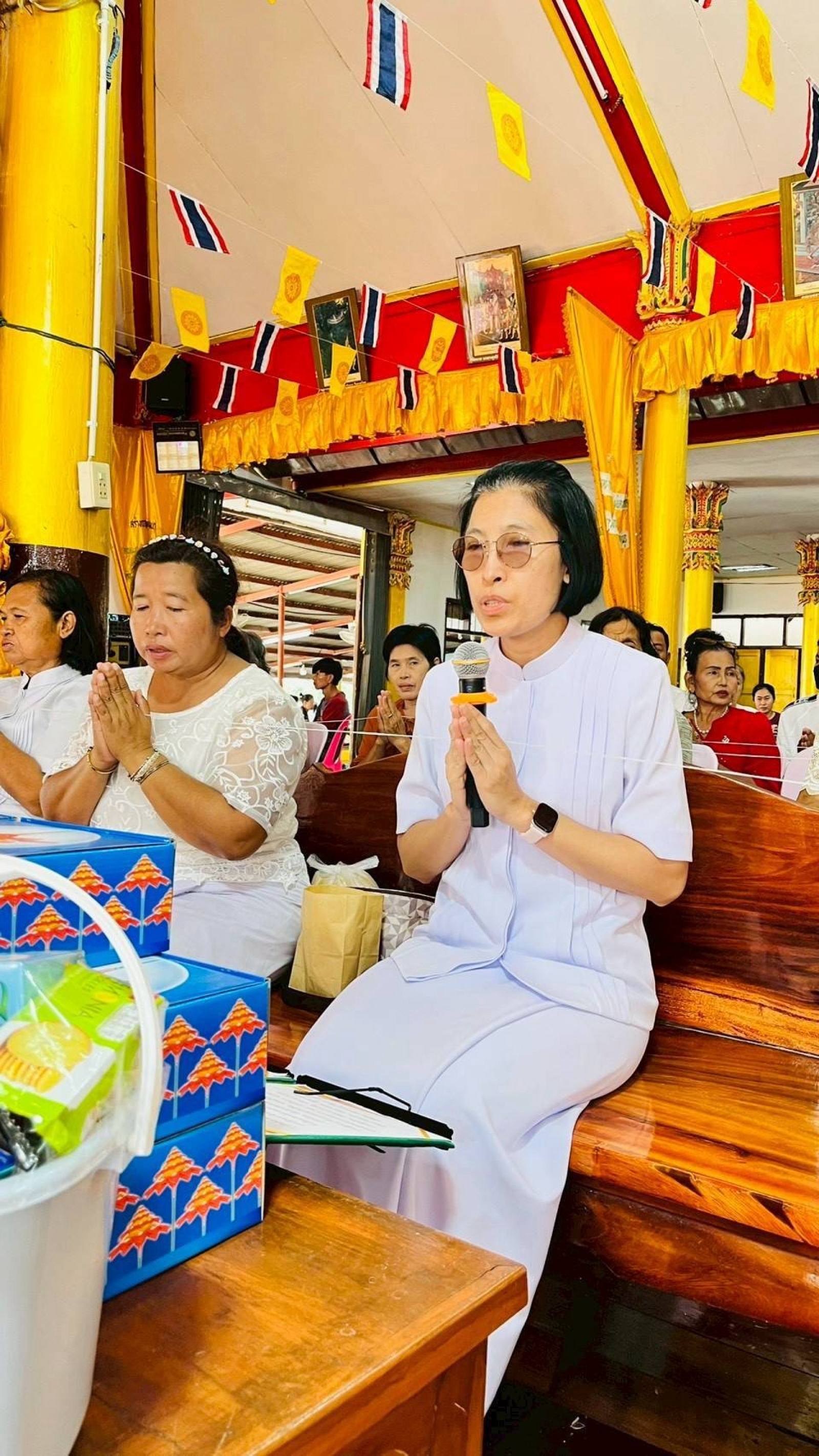 ภาพกล่าวคำถวายกฐินวัดโรงนา