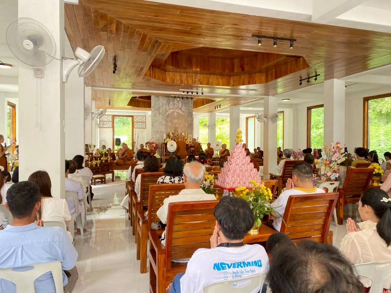 ภาพร่วมพิธีกรรมวัดโพธิญาณรังสี