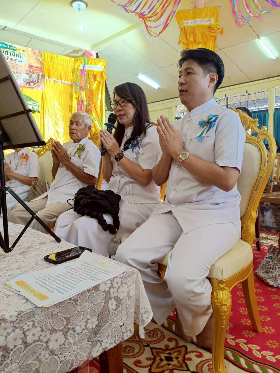 ภาพร่วมพิธีกรรมวัดเขาราวเทียนทอง