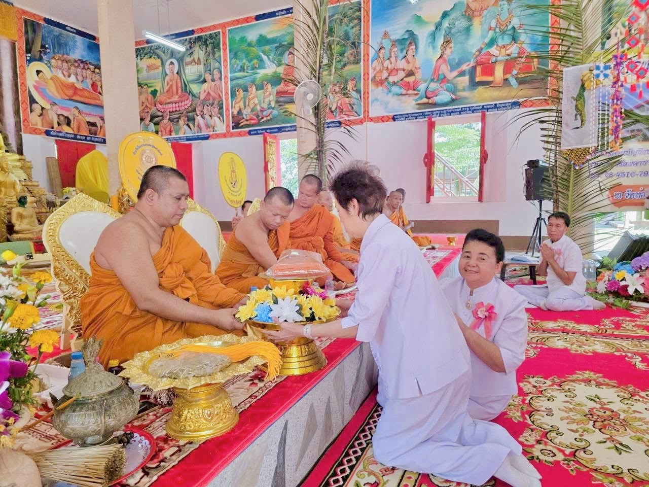 ภาพร่วมพิธีกรรมวัดท่ากกแห่