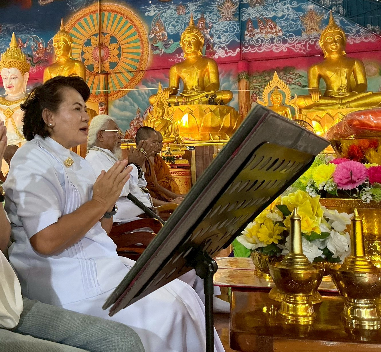 ภาพกล่าวคำถวายกฐินวัดบ้านใหม่ทองประเสริฐ