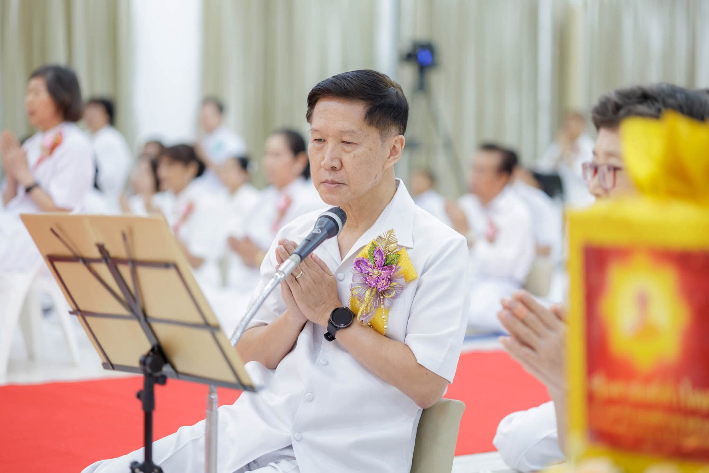 ภาพกล่าวคำถวายกฐินธุดงคสถานพัฒนานิคม