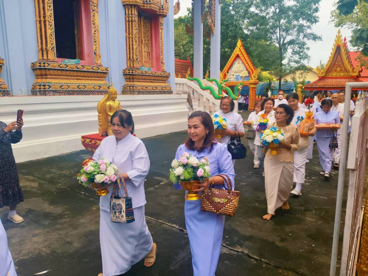 ภาพร่วมพิธีกรรมวัดศรีษะกระบือ