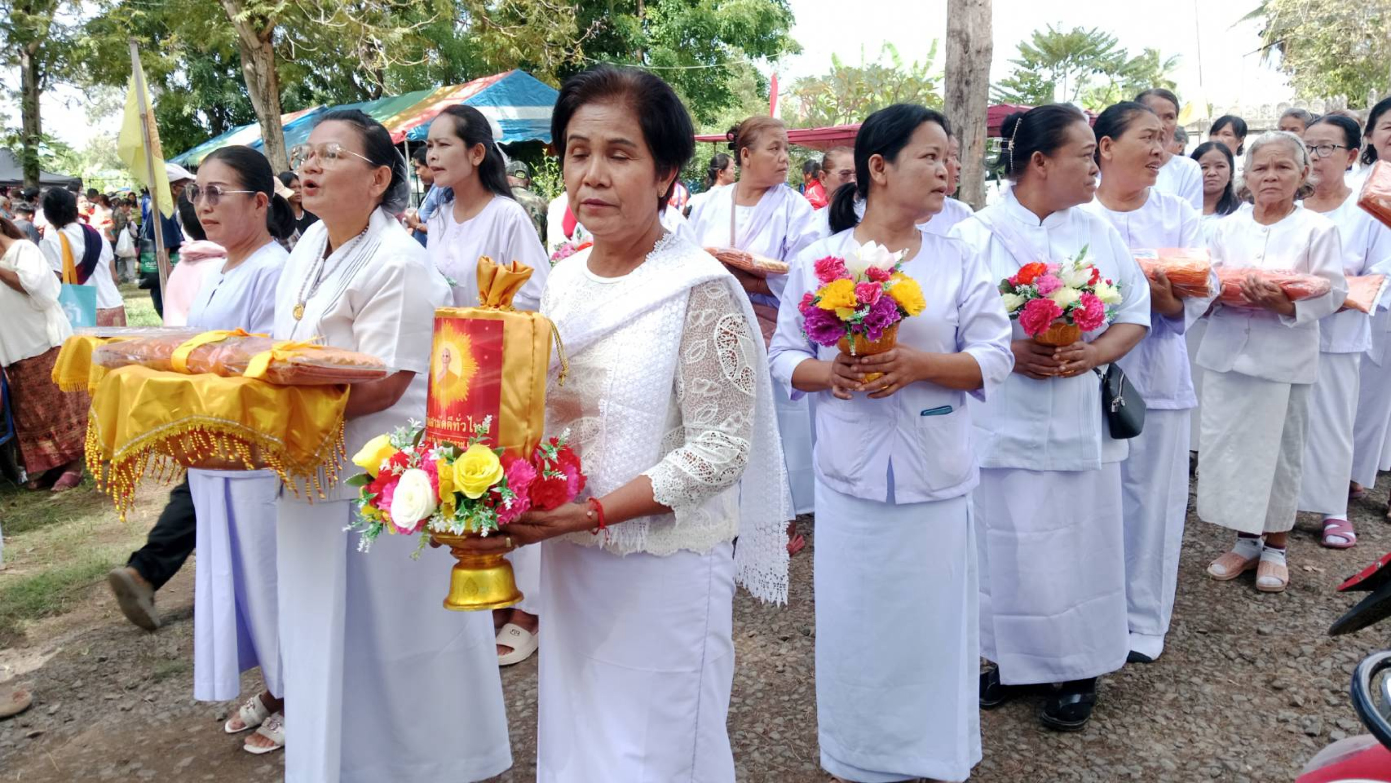 ภาพร่วมพิธีกรรมวัดบ้านสะแกซำ