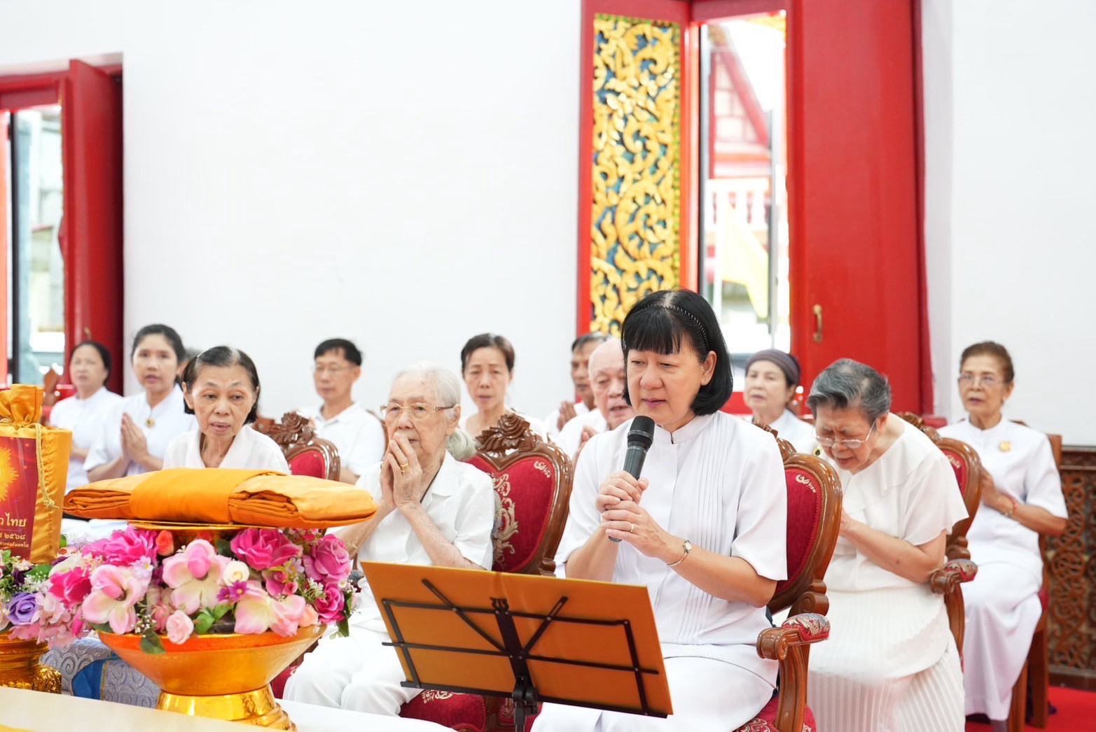 ภาพกล่าวคำถวายกฐินวัดม่วงแค