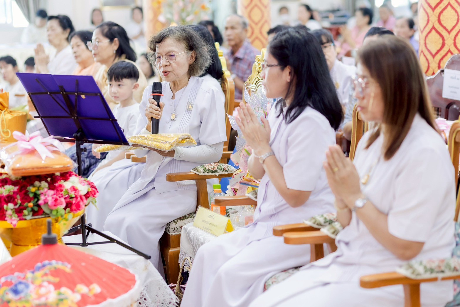 ภาพกล่าวคำถวายกฐินวัดราษฎร์นิมิตศรัทธาธรรม