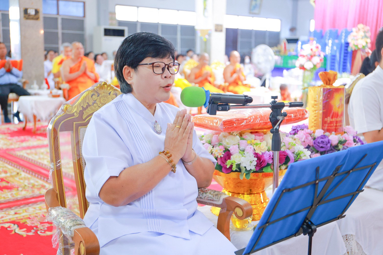 ภาพกล่าวคำถวายกฐินวัดบัวโรย