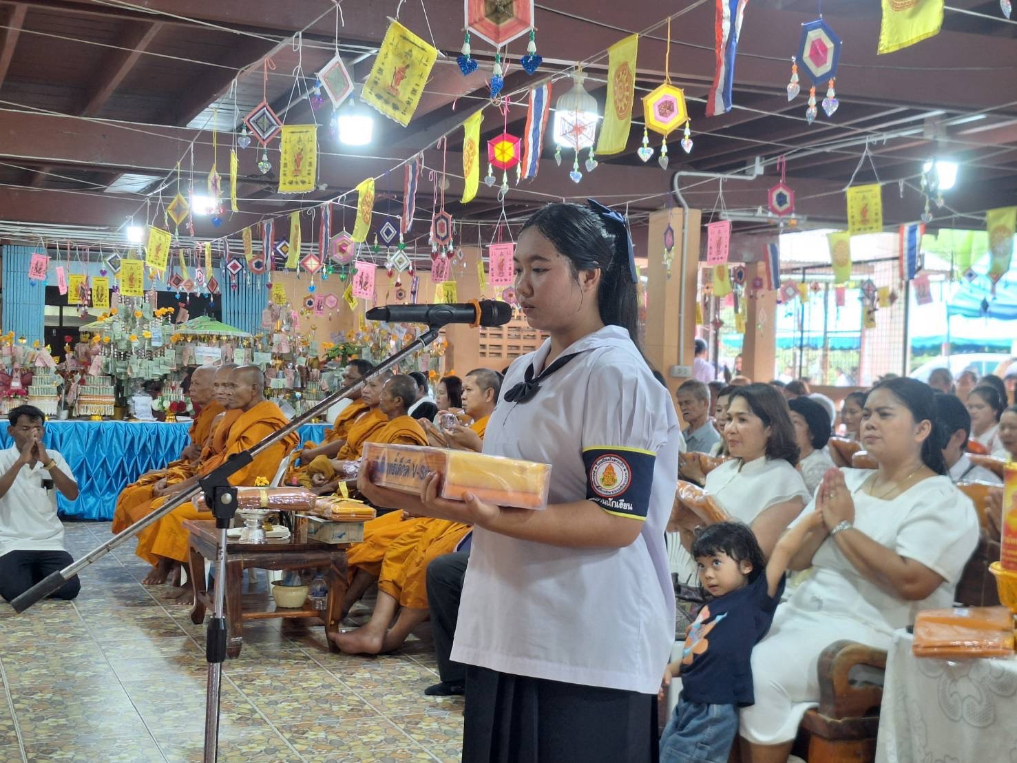 ภาพกล่าวคำถวายกฐินที่พักสงฆ์หาดจิก