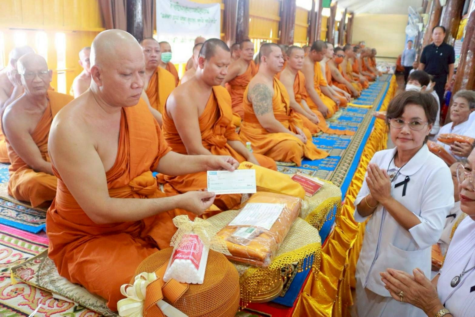 ภาพร่วมพิธีกรรมวัดโคกท่าเจริญ