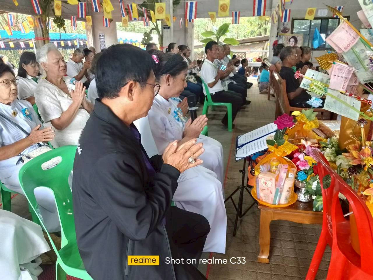 ภาพร่วมพิธีกรรมสำนักสงฆ์สันติสุข