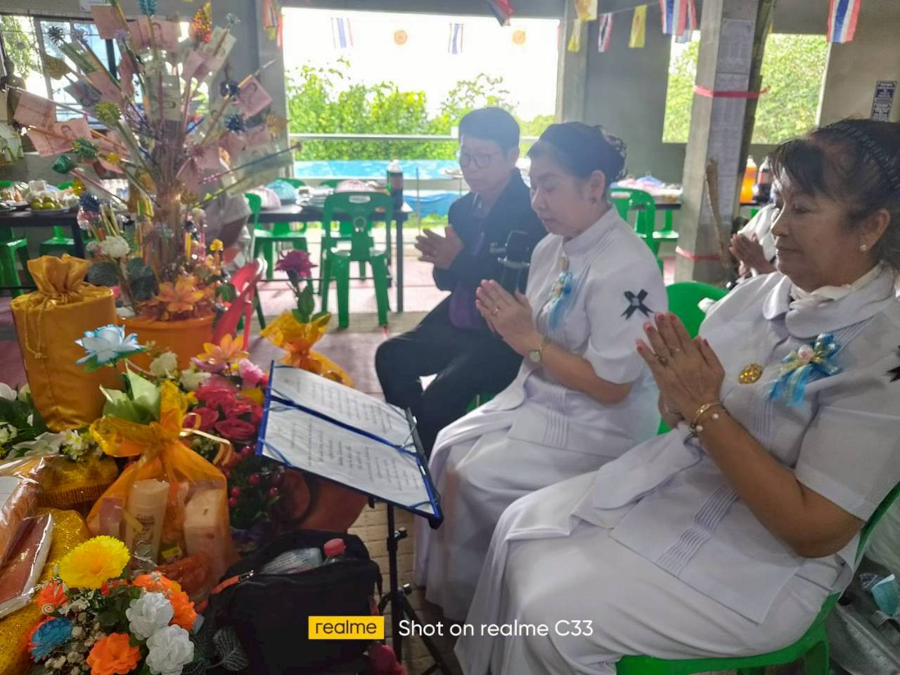 ภาพร่วมพิธีกรรมสำนักสงฆ์สันติสุข