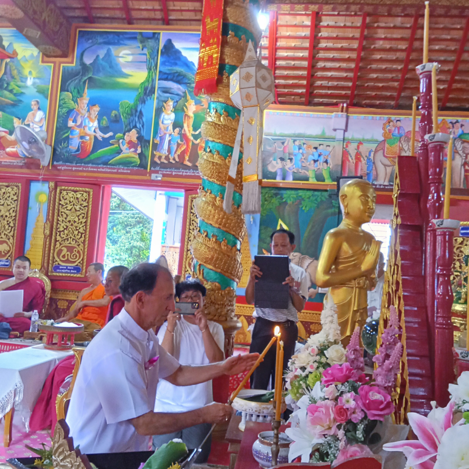 ภาพร่วมพิธีกรรมวัดป่าเหมี้ยง