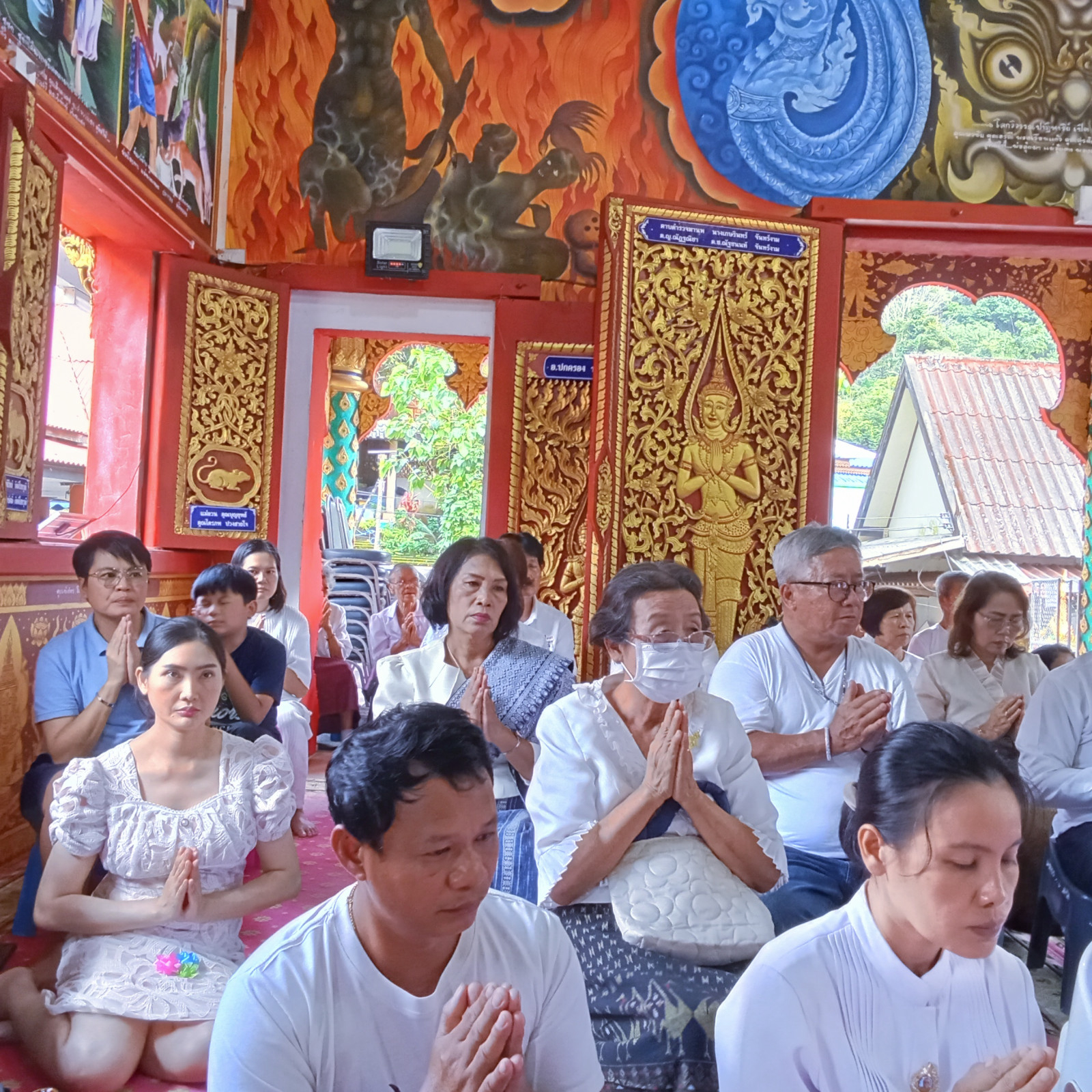 ภาพร่วมพิธีกรรมวัดป่าเหมี้ยง