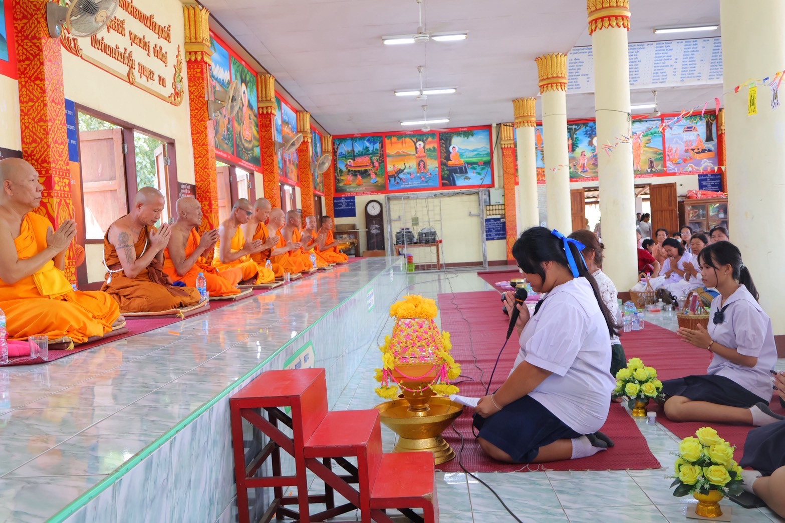 ภาพกล่าวคำถวายกฐินวัดเสกษนาราม