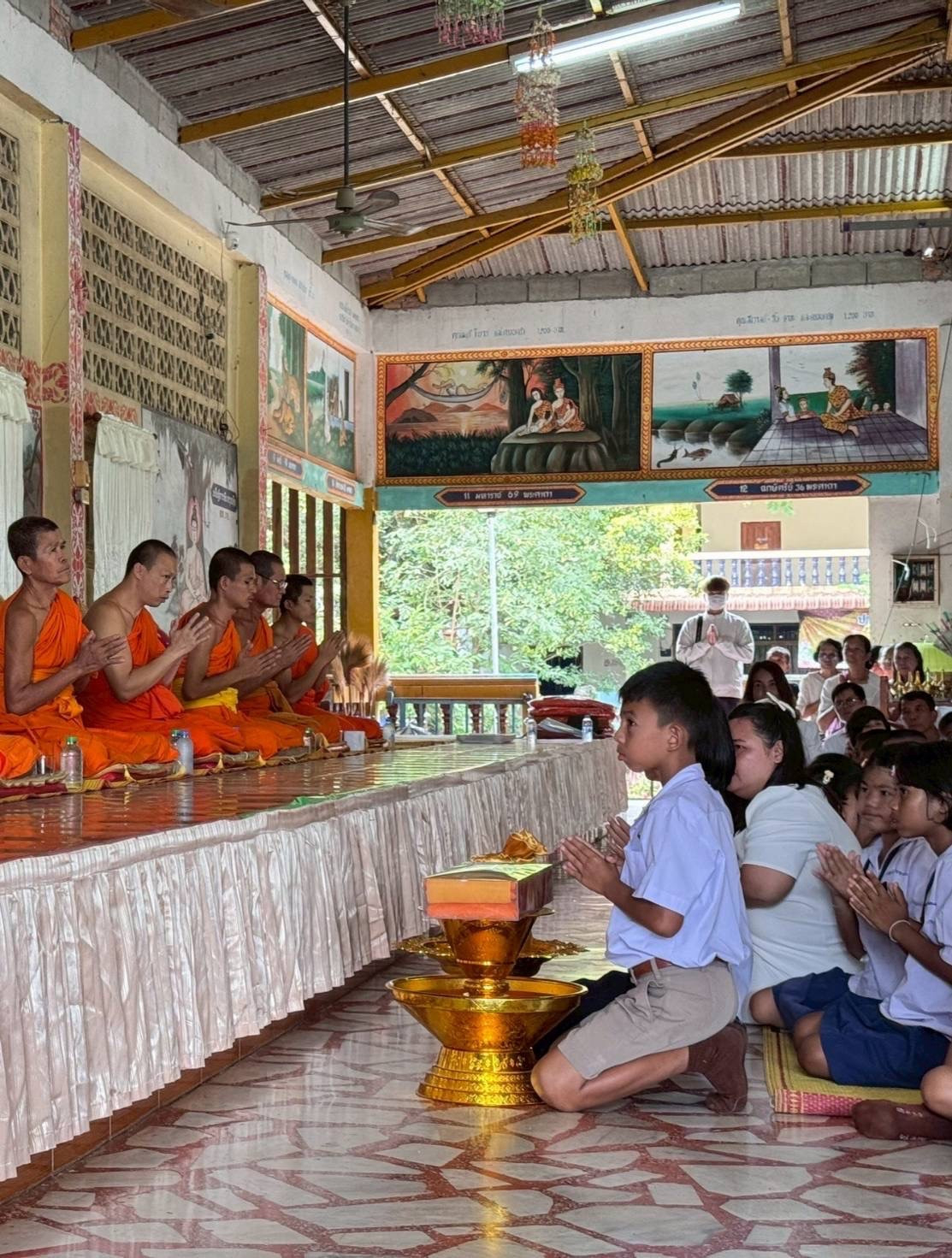 ภาพกล่าวคำถวายกฐินวัดปากลี