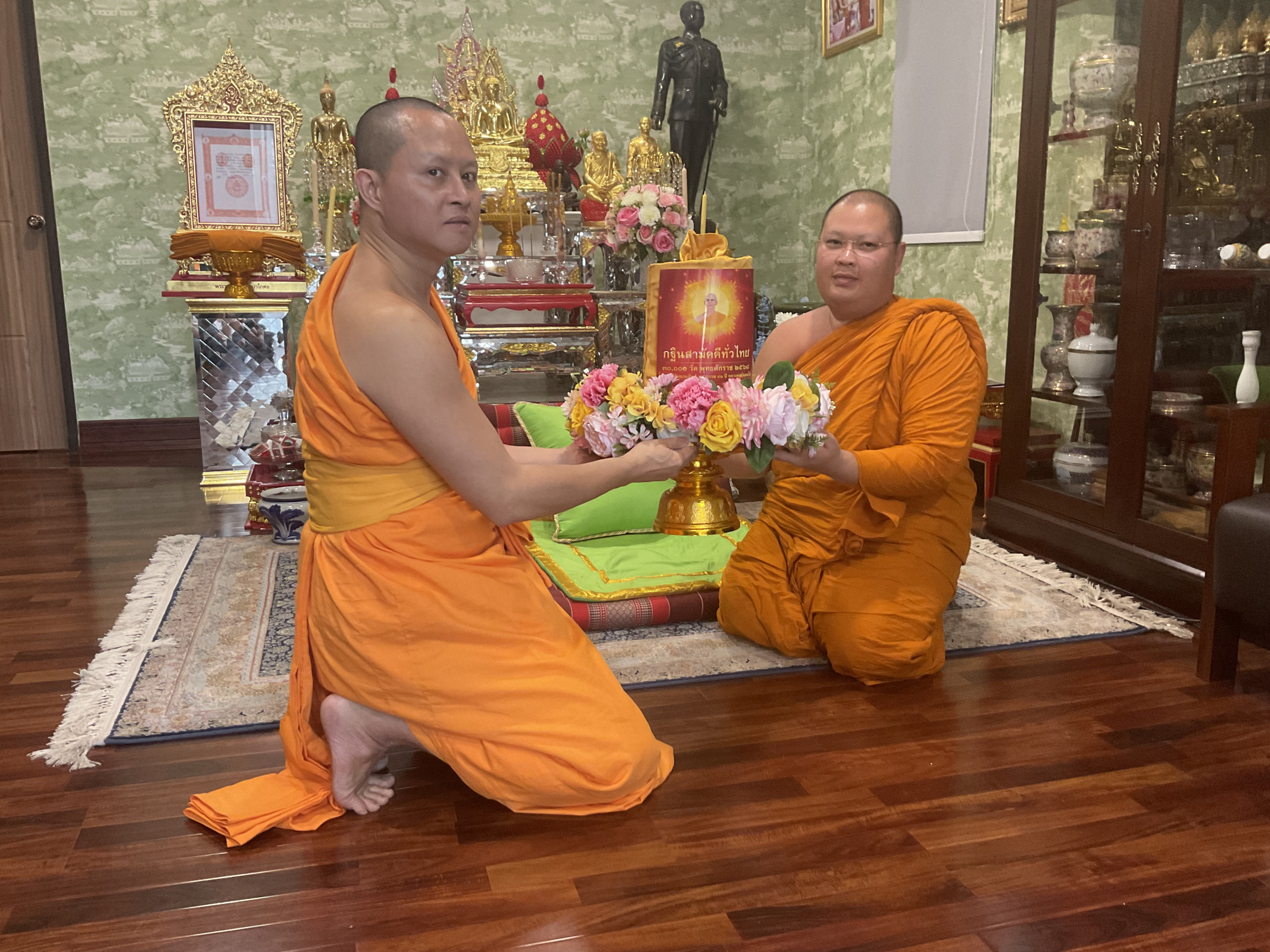 ภาพร่วมพิธีกรรมวัดวีระโชติธรรมาราม