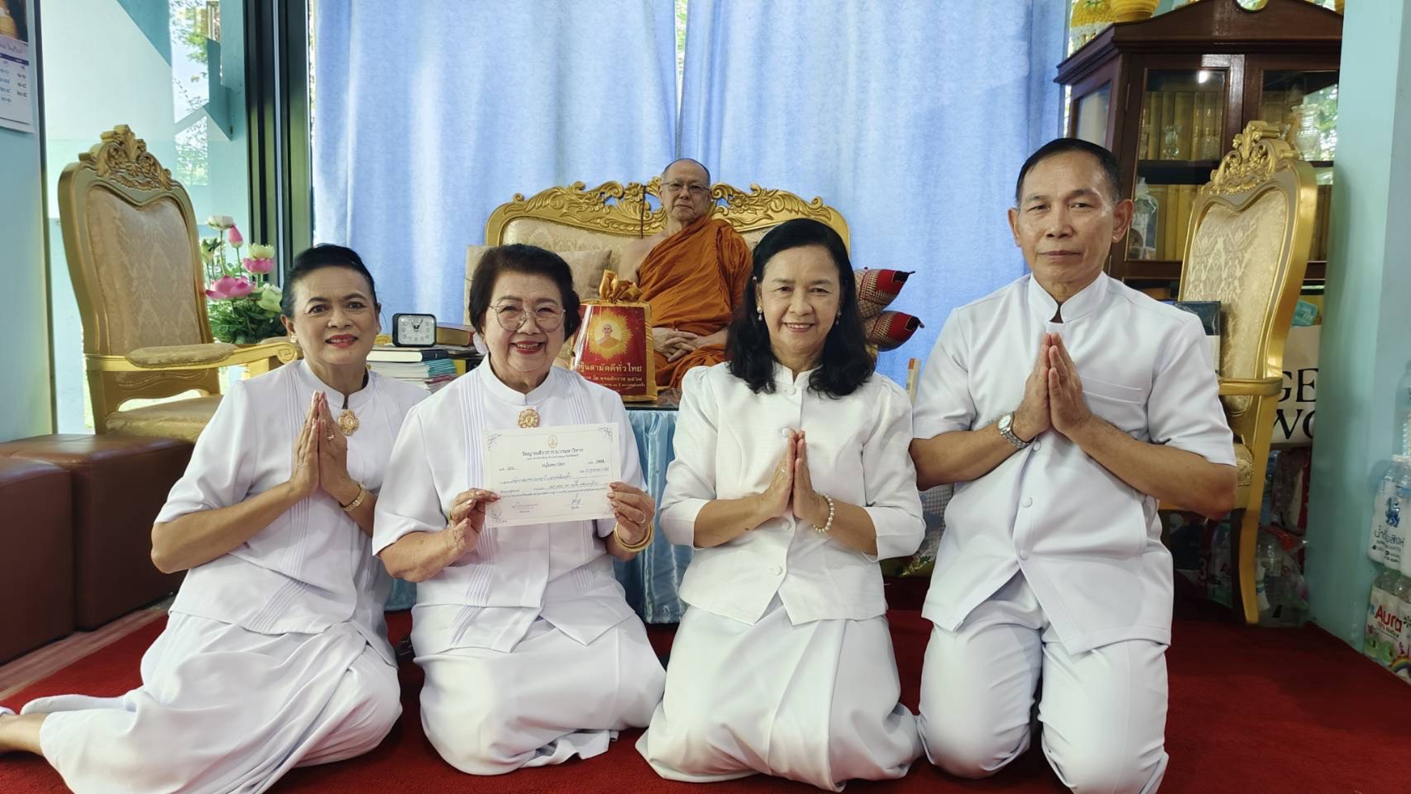 ภาพร่วมพิธีกรรมวัดญาณสังวราราม