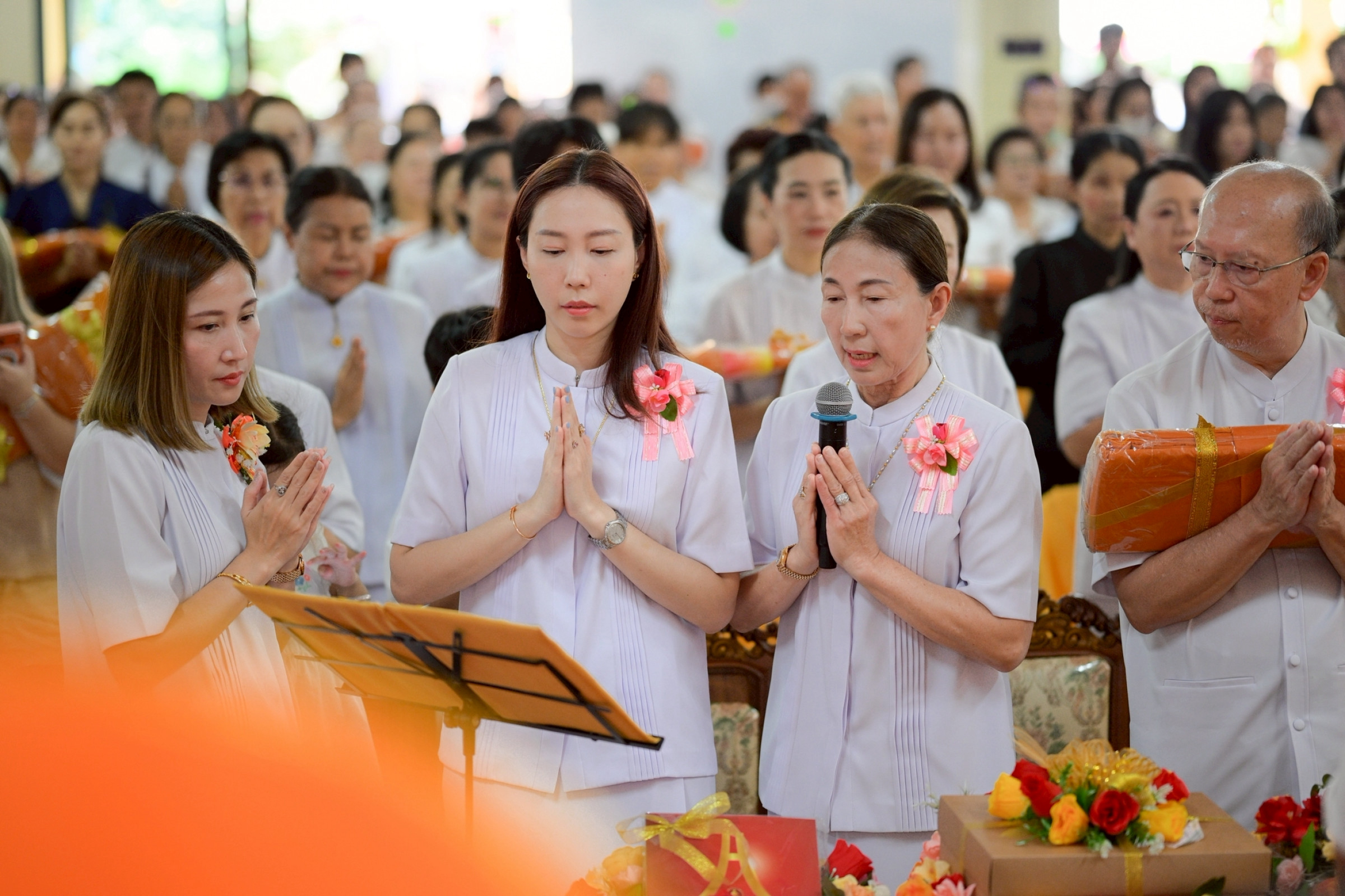 ภาพกล่าวคำถวายกฐินสำนักสงฆ์หนองอ้อ