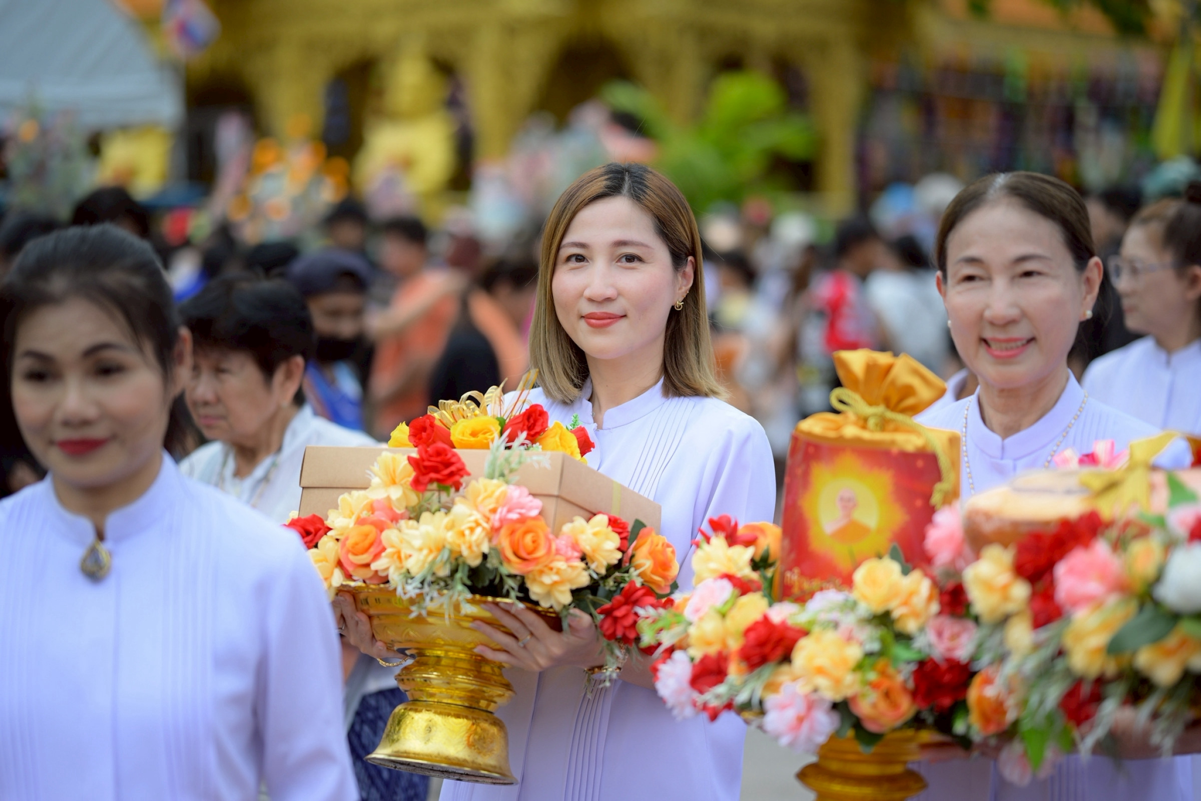 ภาพร่วมพิธีกรรมสำนักสงฆ์หนองอ้อ