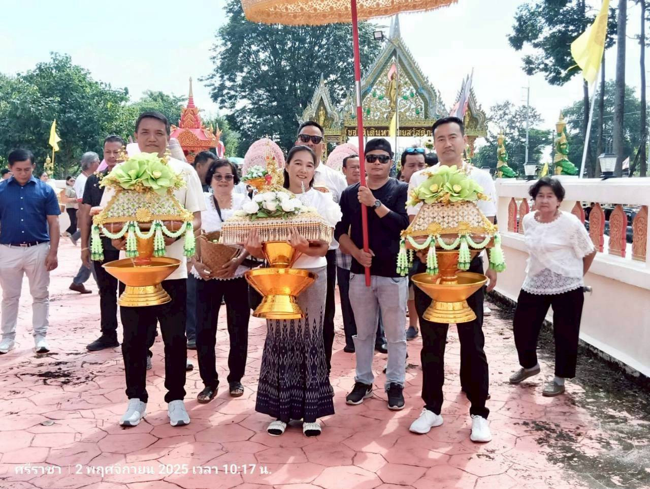 ภาพร่วมพิธีกรรมวัดตโปทาราม