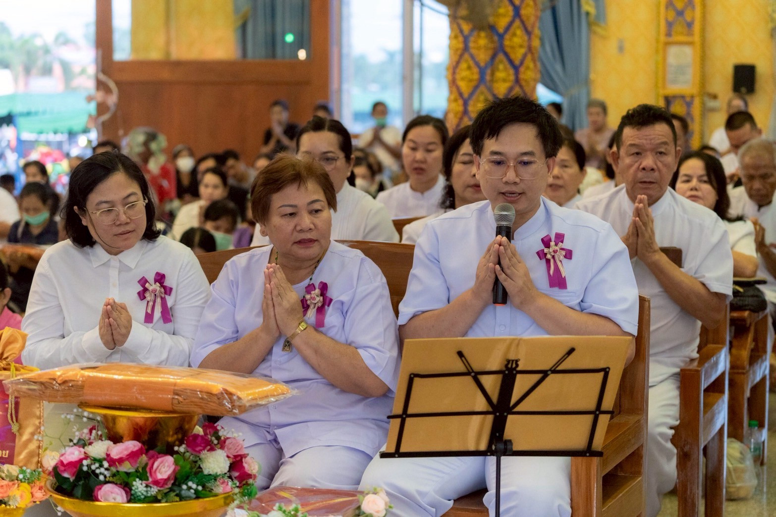 ภาพกล่าวคำถวายกฐินวัดจุกกะเฌอ