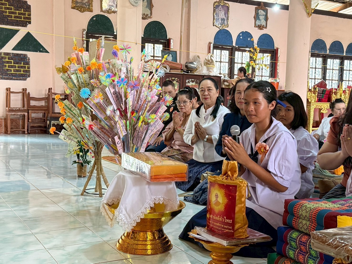 ภาพกล่าวคำถวายกฐินวัดโนนสะอาด