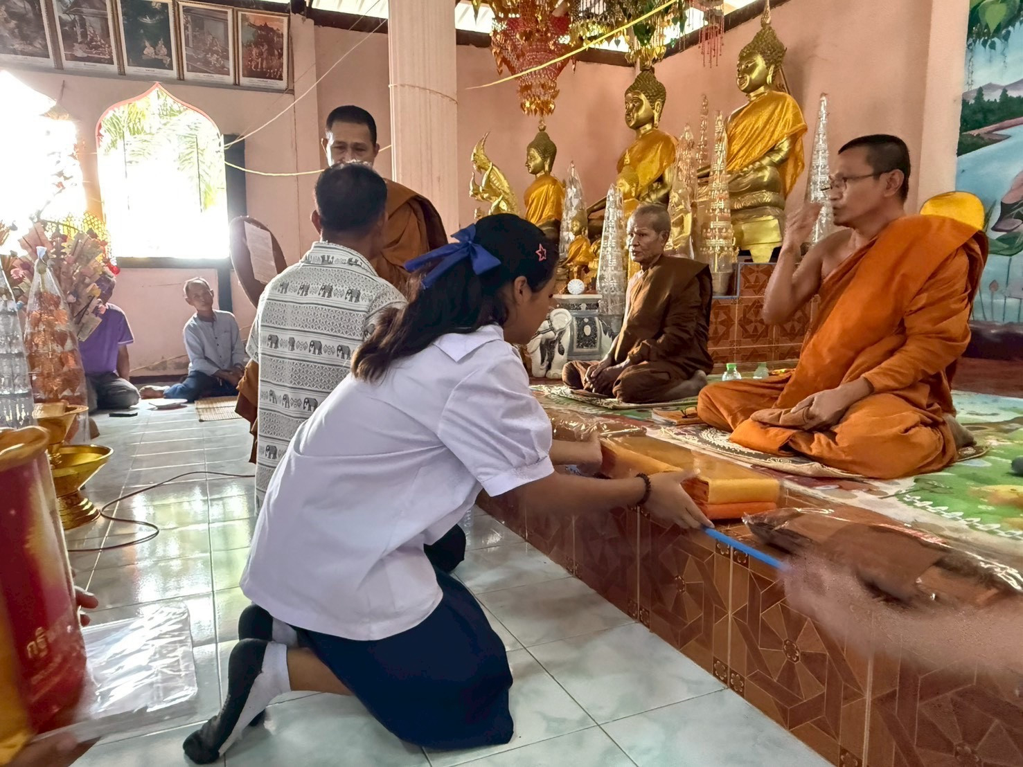 ภาพร่วมพิธีกรรมวัดโนนสะอาด