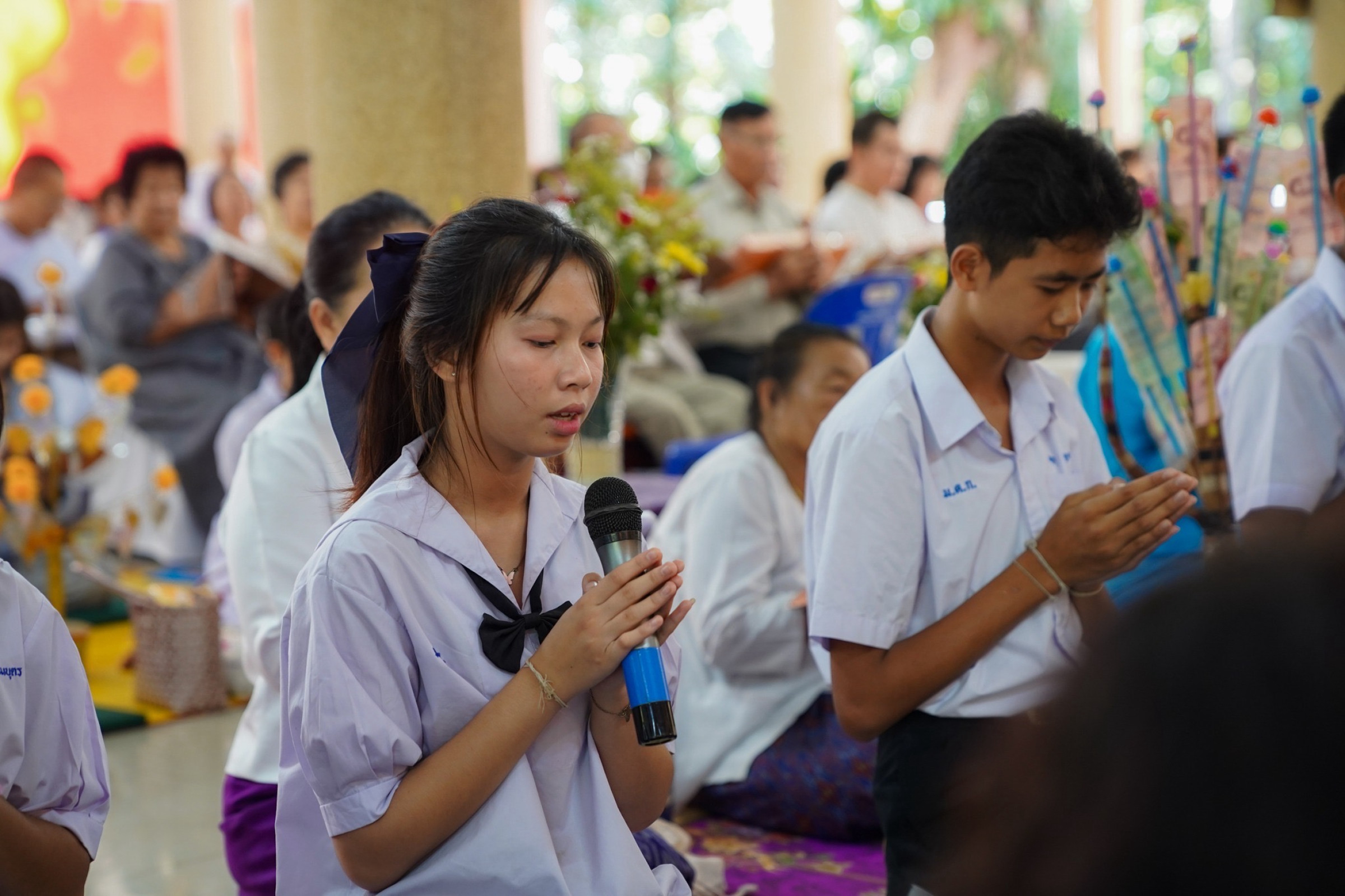 ภาพกล่าวคำถวายกฐินวัดป่าดงยางพรพิบูลย์