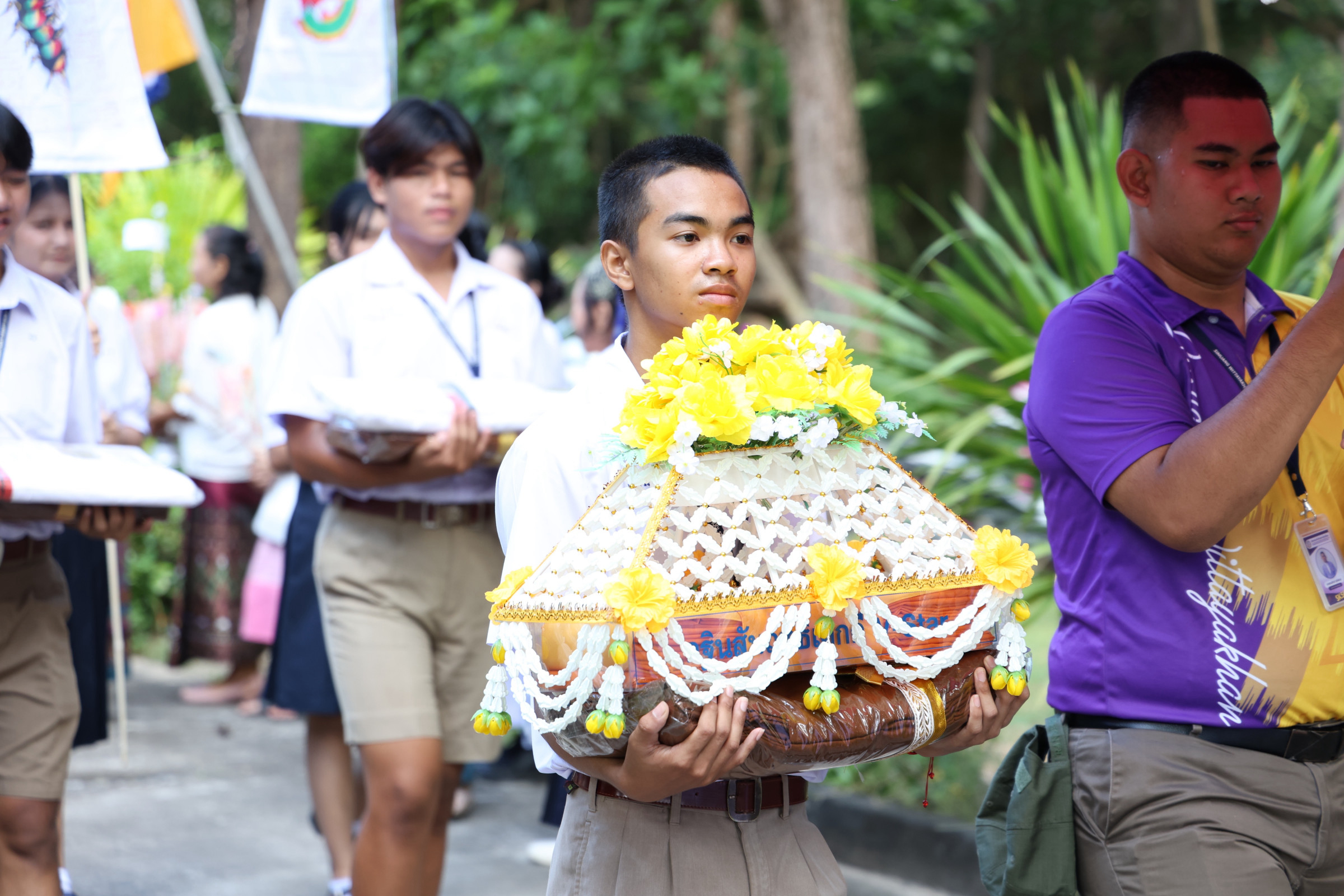 ภาพร่วมขบวนกฐินวัดป่าวิเวกศรีเมืองใหม่