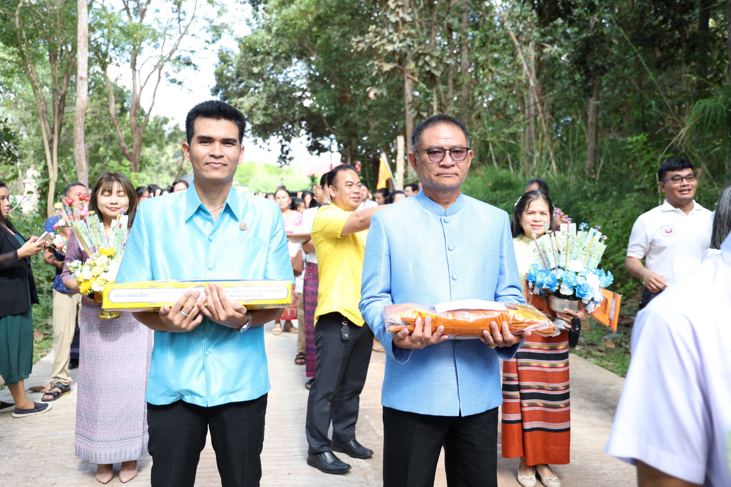 ภาพร่วมพิธีกรรมวัดป่าวิเวกศรีเมืองใหม่