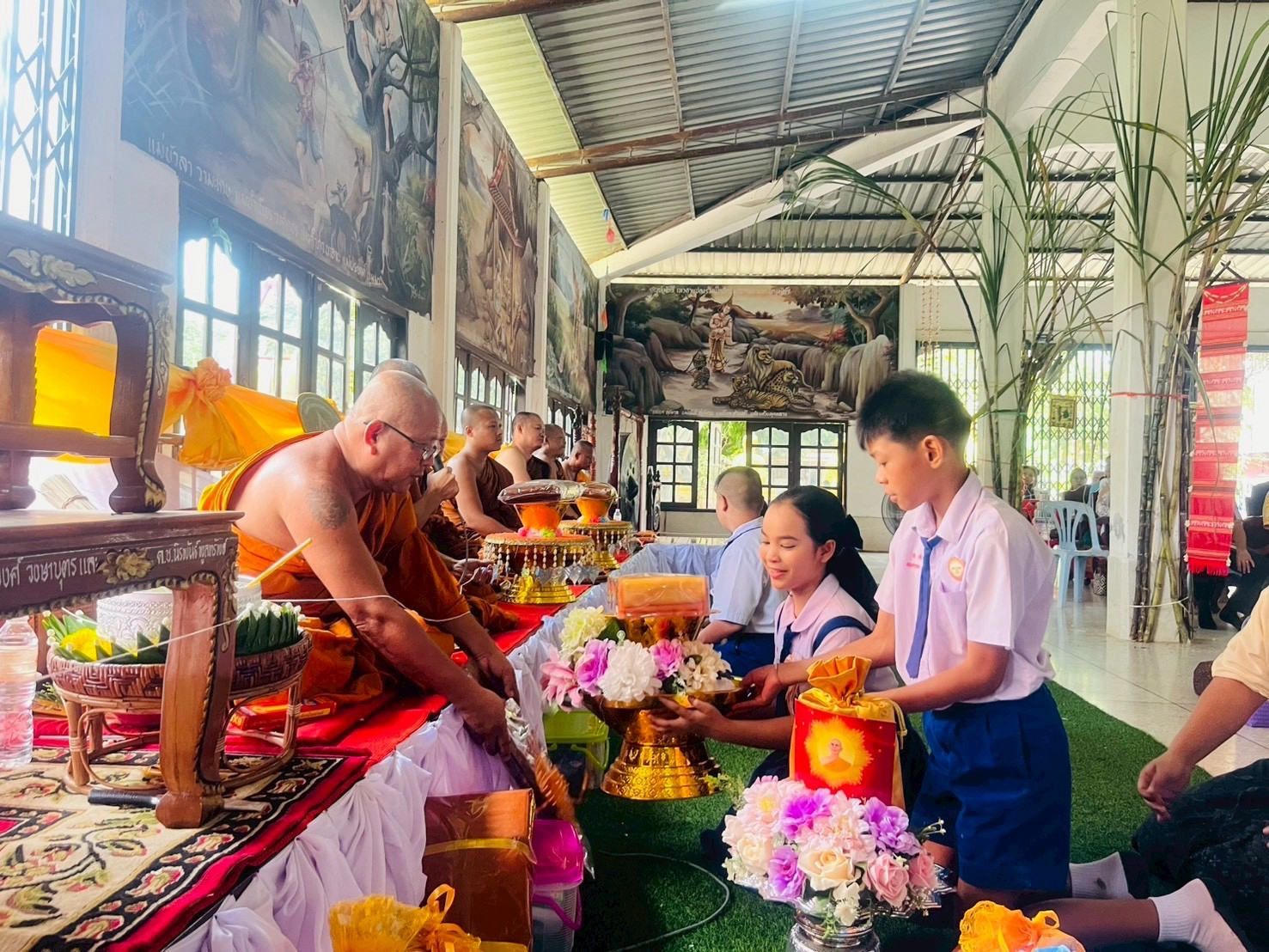 ภาพร่วมพิธีกรรมวัดศรีเจริญ