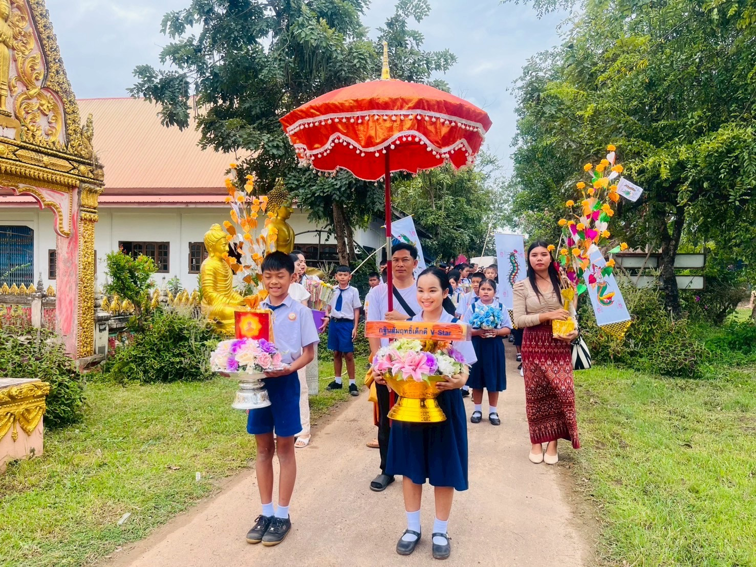 ภาพร่วมพิธีกรรมวัดศรีเจริญ
