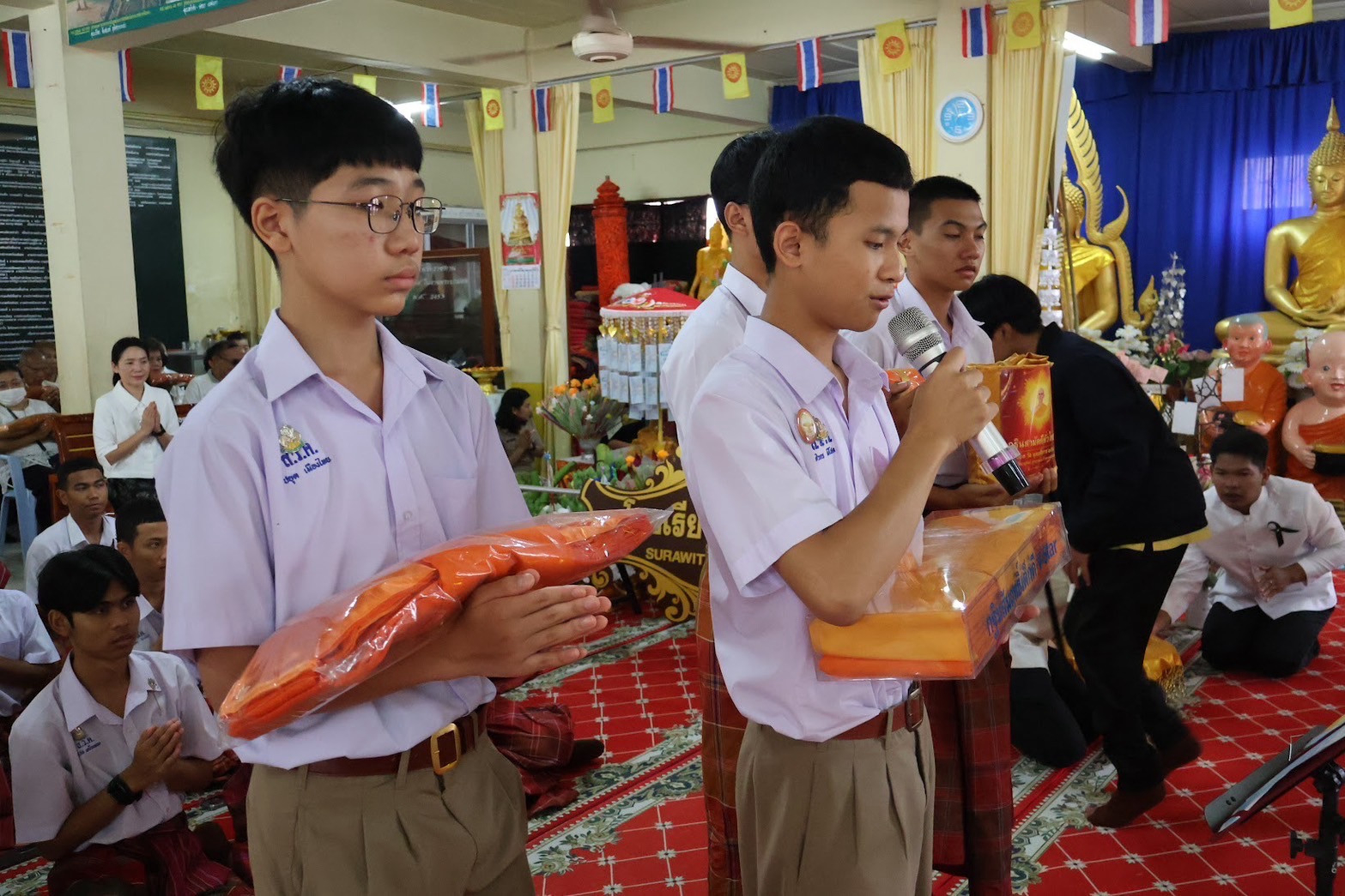 ภาพกล่าวคำถวายกฐินวัดจำปา