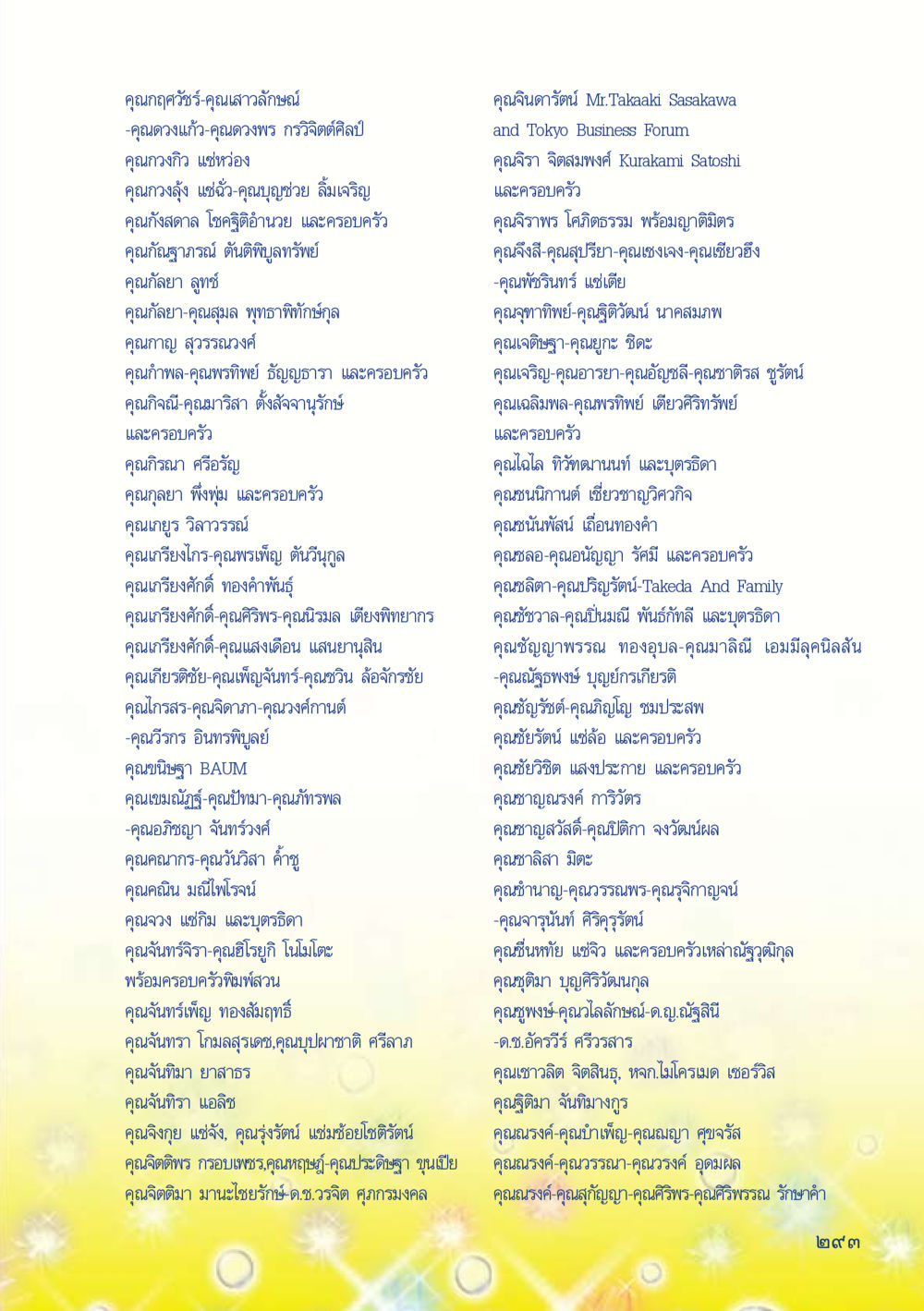รายชื่อบุคคลสำคัญและครอบครัว เมื่อไม่รู้จะอ่านอะไร 2 หน้า 295
