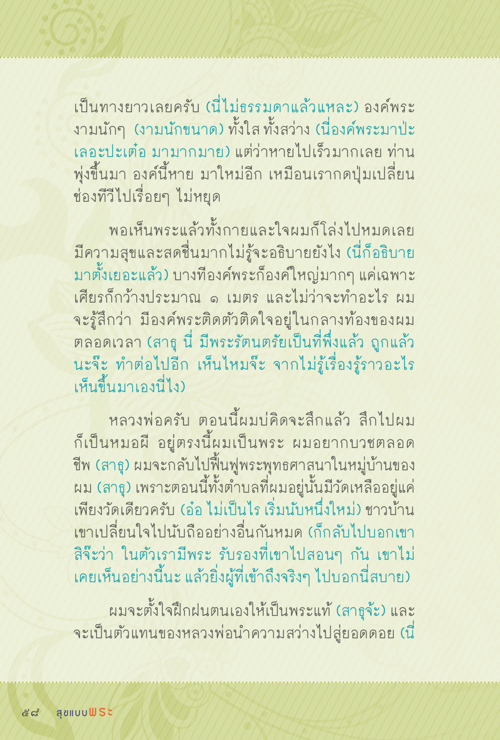 ความสว่างของพระรัตนตรัยในชีวิต สุขแบบพระ Vol.1 หน้า 124